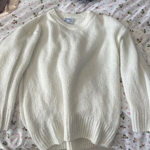 Old Navy Cream Crew Neck Sweater